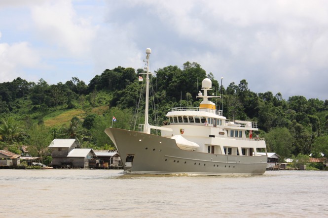 Zeepaard yacht - ex Axantha I - in Borneo Indonesia - Copyrights Zeepaard