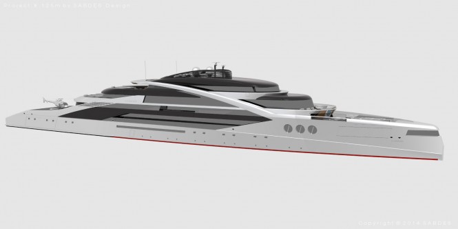 125m motor yacht Project X by SABDES