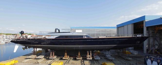 60m Perini Navi mega yacht Perseus3 (C.2218) at launch