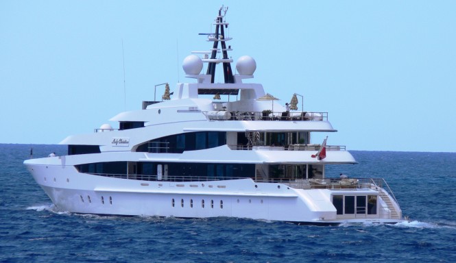 62m Oceanco mega yacht LADY CHRISTINA - Photo Credit to Monaco Yacht Spotter.