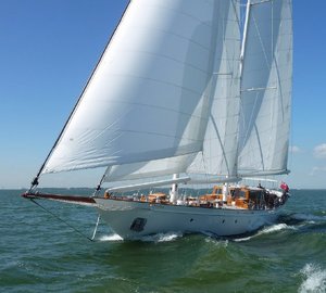 95 Classic superyacht Neorion (ex Green Seagull) by Bloemsma and Oliver van Meer on her first sea trials - Photo credit to Oliver van Meer Design BV
