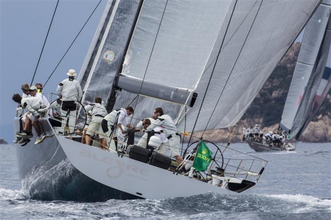 ANDY SORIANO'S ALEGRE (GBR) AT THE START OF THE LONG DISTANCE RACE IN THE 2014 GIRAGLIA ROLEX CUP - Photo by Rolex-Carlo Borlenghi