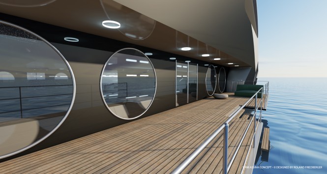 Aboard Assina superyacht concept