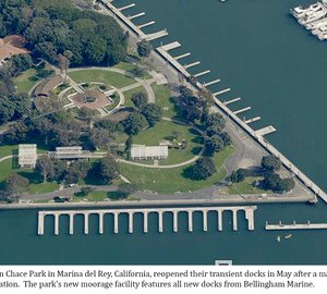 California's Burton Chace Park with new docks from Bellingham Marine 