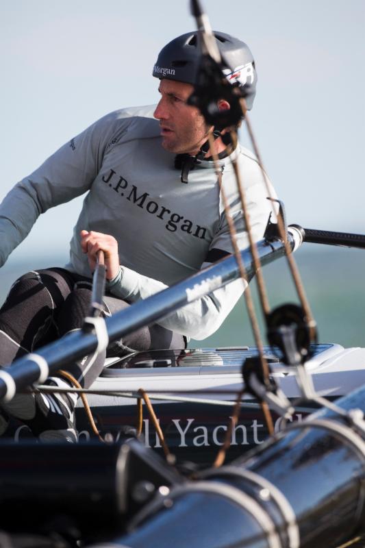 Ben and his team broke the Multihull course record in last year's RTI.  Photo: Lloyd Images