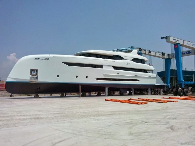 Bilgin 147 super yacht ELADA at launch