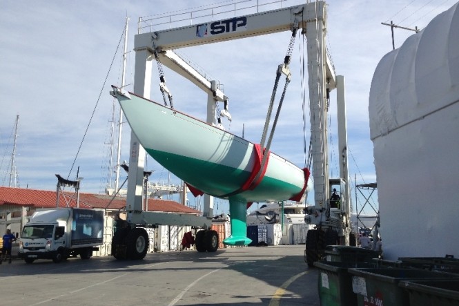 Branagh Marine Composite retrofits keel on Spirit 100 sailing yacht GAIA