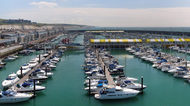 Brighton Marina nestled in the popular Europe yacht charter destination - England