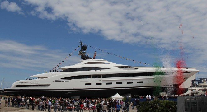 CRN 132 superyacht YALLA at launch