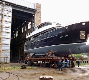 Photos from launch of Fifth Ocean Yachts 24 motor yacht DESTINY