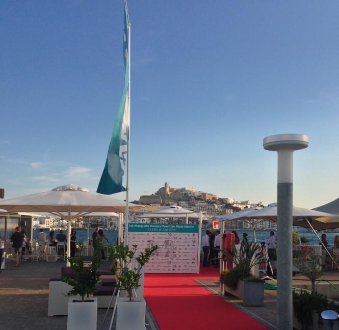 First international meeting of Mangusta superyachts owners at the Marina Ibiza