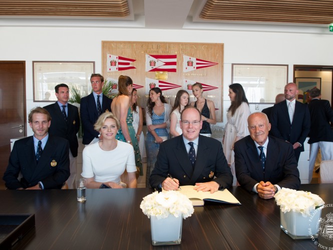 HSH the Sovereign Prince Albert II inaugurating new Yacht Club de Monaco premises