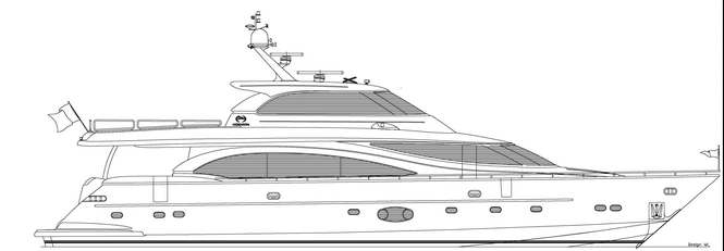 Horizon E88 Yacht - Layout