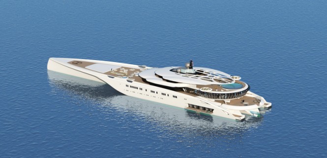 Luxury mega yacht Assina concept