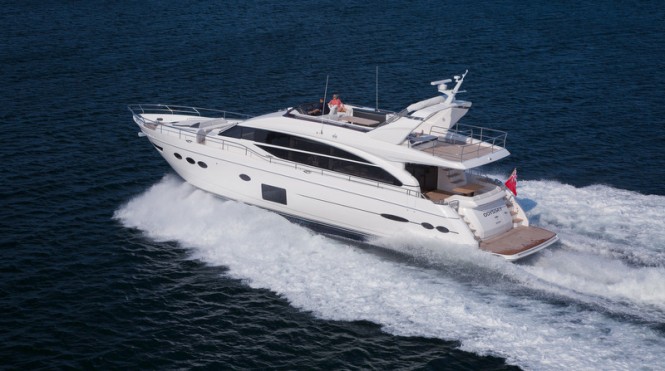 Luxury motor yacht Princess 82 - the largest vessel to be displayed at the 2014 HISWA Amsterdam in-water Boat Show