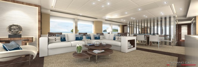 Luxury yacht Project Necto - Main Saloon