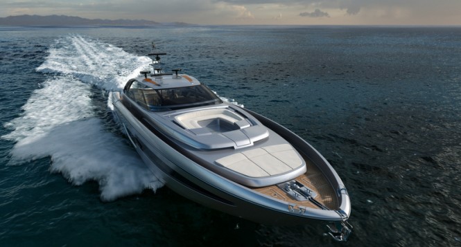 Luxury yacht Riva 88 Florida - front view