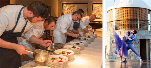 Massimo Bottura delighted owners with his creative menu. The audience was entertained by the Paris Opera Ballet Carlo Borlenghi | Borlenghi Studio