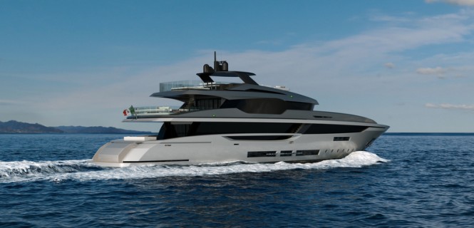 Motor yacht M43 - aft view