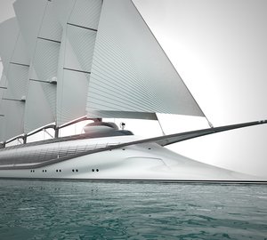 Renderings of the new 133m mega yacht PHOENICIA II concept by Igor Lobanov