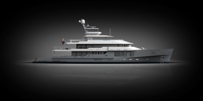 New 50m explorer yacht 'yard number 1016' by McMullen and Wing - Image courtesy of McMullen & Wing