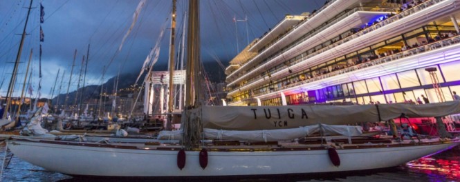 New Monaco Yacht Club from water New Yacht Club de Monaco Building