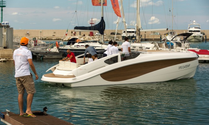 New Wider 32 superyacht tender on the water