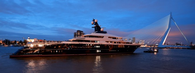 Newly delivered 91.5m motor yacht EQUANIMITY (Y709) by Oceanco