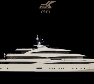 New 74m motor yacht CRN 131 under construction at CRN Shipyard