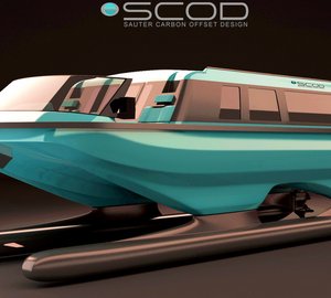 SWATH Electra Glide Limousine Tender - the world’s first Carbon Neutral Solar Hybrid Megayacht Tender designed by SCOD for NEDSHIP