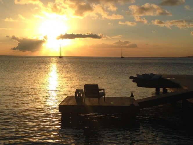 Spectacular sunset from SALT Plage