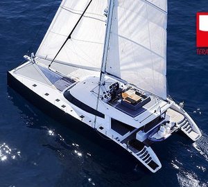 Sunreef 80 Carbon Line Yacht LEVANTE with 'Teraz Polska' emblem