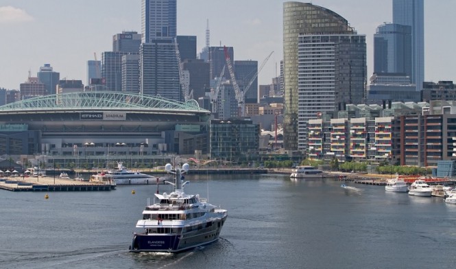 Superyacht Elandess in Melbourne, Victoria, Australia - Credit to Superyacht Australia