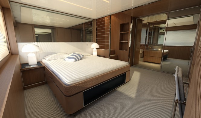 Superyacht Riva 88 Florida - Owners Cabin