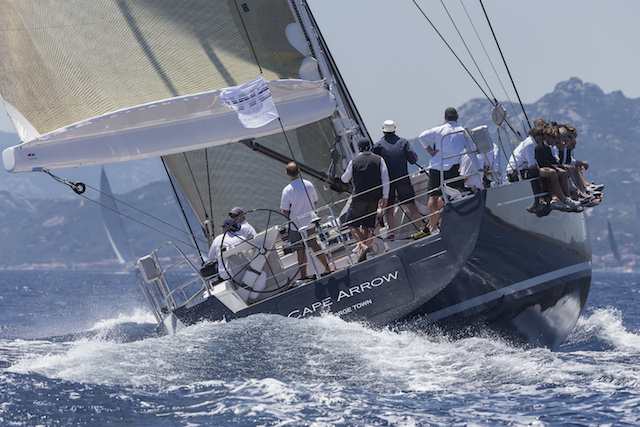 The crew on charter entry Cape Arrow get to grips with her performance to take second in class Carlo Borlenghi | Borlenghi Studio