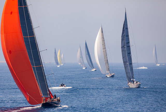 The final day of racing was all to play for in light conditions Jeff Brown | Superyacht Media