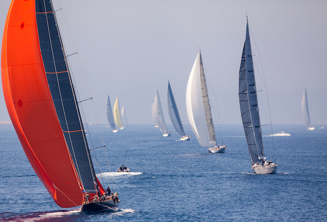 The final day of racing was all to play for in light conditions Jeff Brown | Superyacht Media