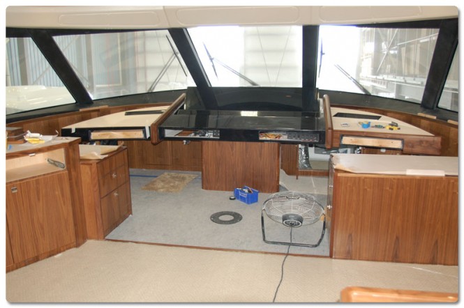 Works on Viking 92 Enclosed Bridge Covertible Yacht