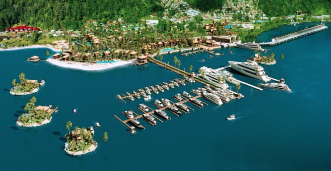 Golfito Marina 3D Rendering