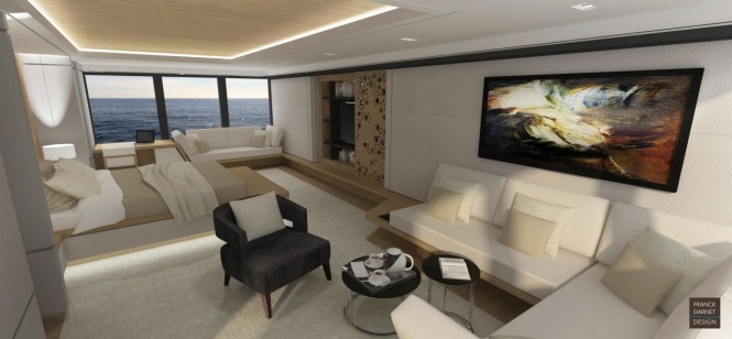 164' JFA motor yacht project - Main cabin