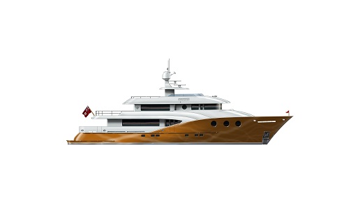 Boksa 38M Yacht Design - Orange Hull