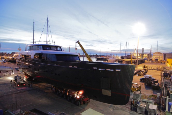 45m superyacht My Logica at launch