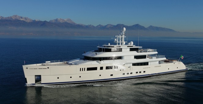73m Picchiotti motor yacht GRACE E (hull C.2189) to be displayed by Perini Navi at MYS 2014