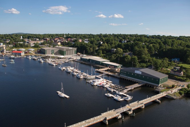 Aerial view of the new Front Street Shipyard 'Building 6'
