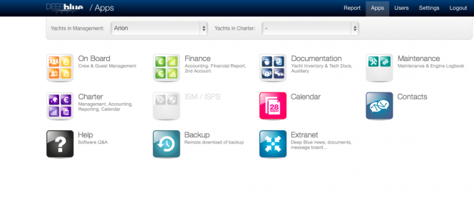 Deep Blue Yacht Management Software Deep Blue Yacht Management Software