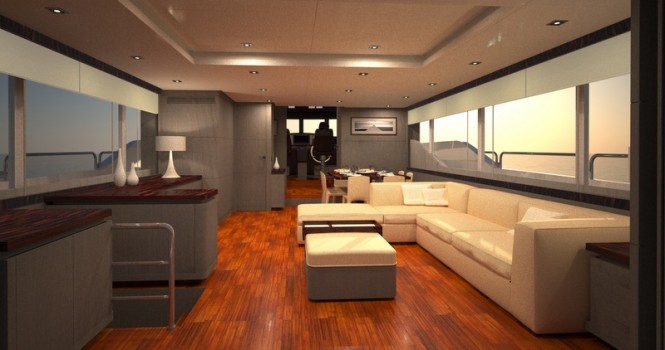 Dolce Vita superyacht - Saloon