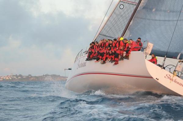Doyle luxury yacht Shockwave under sail