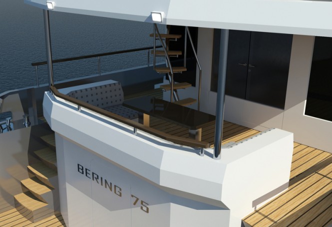 Luxury motor yacht Bering 75