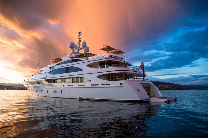 Luxury motor yacht Galaxy - Photo by Jeff Brown