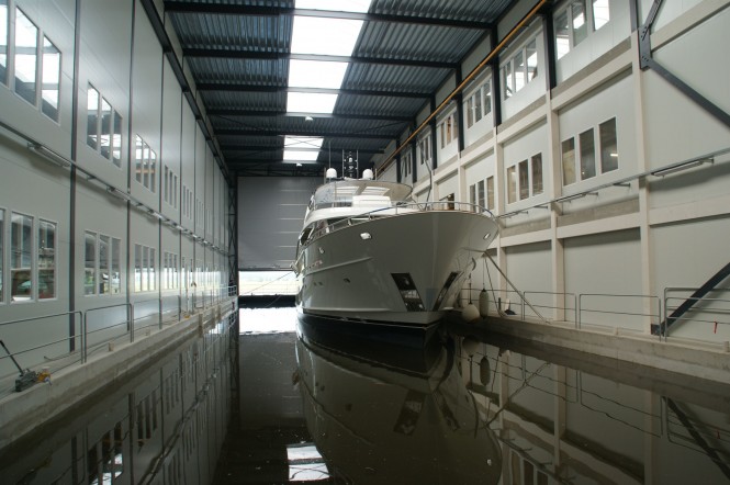 Luxury motor yacht YN 1391 by Mulder at launch